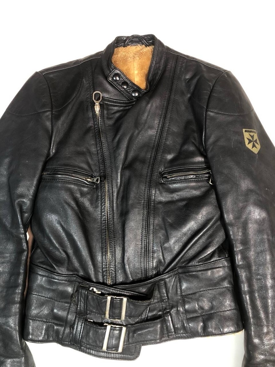Harro Vintage Rare Moto Biker Leather Jacket | eBay