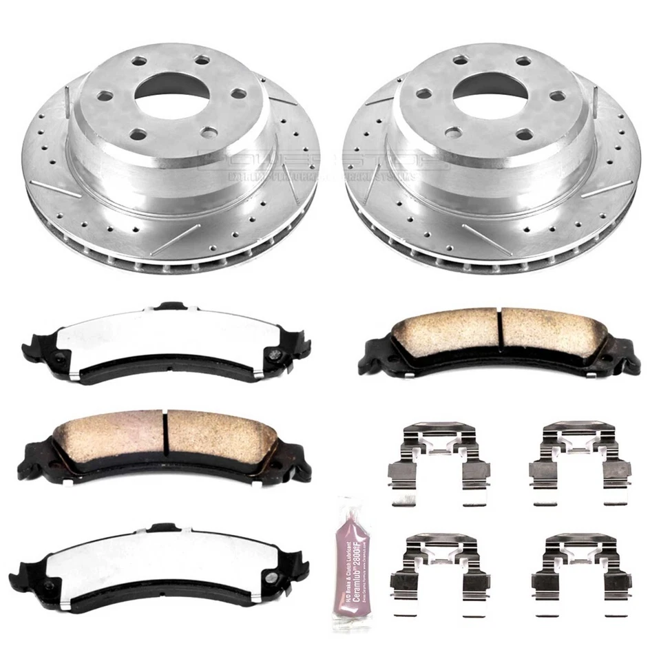 Kit de frenos Powerstop KC2046-36 con pinzas juego de 2 ruedas trasero para Chevy Yukon Foto 3 de 4