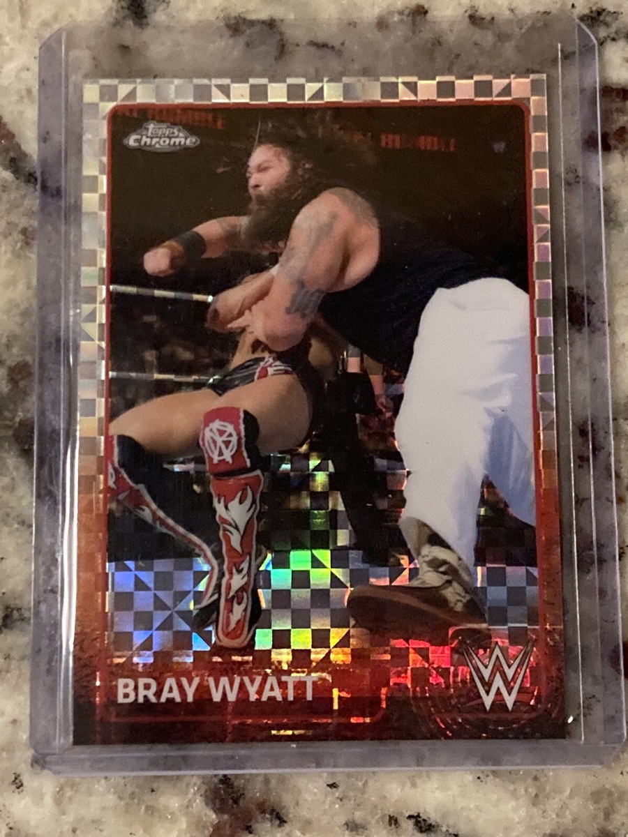 2015 Topps WWE Chrome Bray Wyatt X-Fractor Card No. 10 RARE | eBay