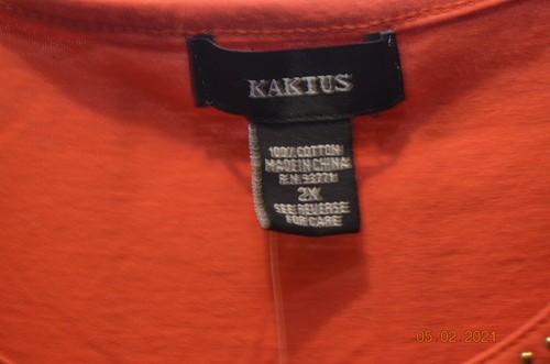 NWT KAKTUS Sleeveless Embellished Top Size 2X - Picture 4 of 5