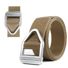 Casual Outdoor Nylon Canvas Military Style Tactical Webbing Waist Belt for Men