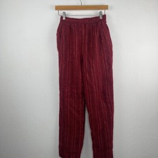 Vintage Christian Dior Women  s striped wool pants Made in USA Size 6