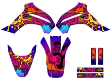 2021-2025 KLX 140 R RL ZANY Pink Senge Graphics Kit Compatible with Kawasaki