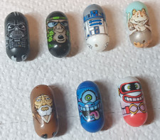 Mighty Beanz Lot 7 Crazy Jumpin' Beanz Obi-Wan Jar Jar Moonbean Electro-Bot