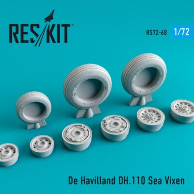 1/72 Reskit RS72-0068 De Havilland DH.110 Sea Vixen Wheels Set