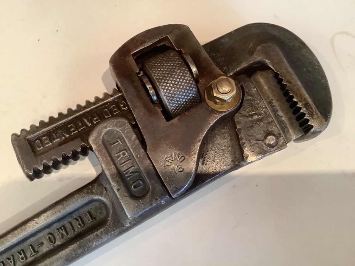 Vintage Trimo Trimont Mfg Pipe Co. 18” Pipe Wrench Made In