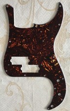 Pick Fits Fender '62 Precision P Bass Guitar Pickguard,4 Ply Brown Tortoise