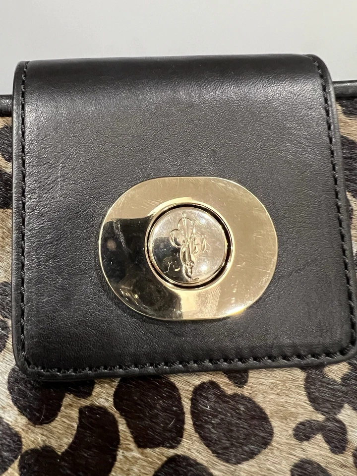 Bolso sin asas Cole Haan mujer pelo leopardo becerro Izzie nuevo con etiquetas Foto 4 de 4