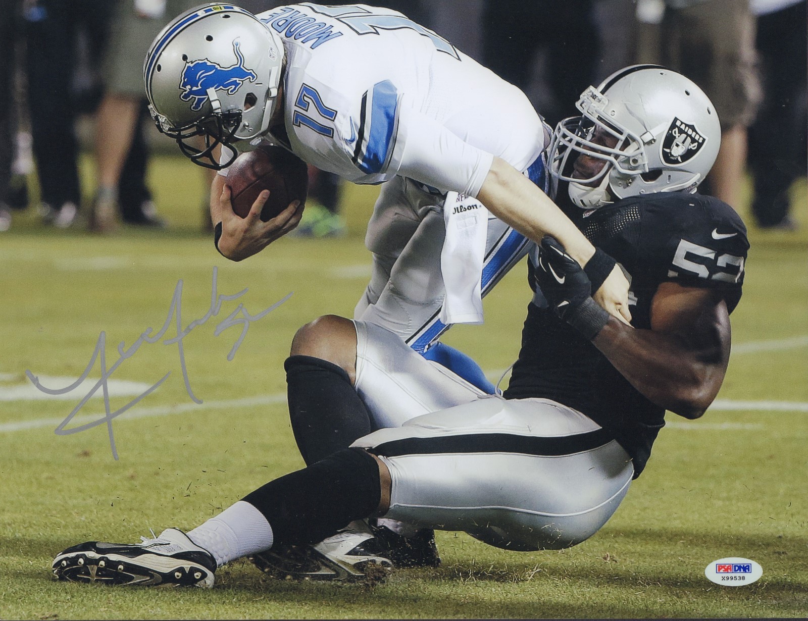 Khalil Mack Autographed Signed Oakland Raiders 11x14 photo w/ PSA/DNA COA # 2 