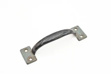 Vintage Old Black Metal Handle Gate Handle Barn Handle Trunk Handle 6"