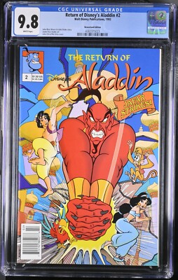   Disney Return Of Aladdin 2 NEWSSTAND Variant 1993 CGC NM/MT 9.8 The Only One!