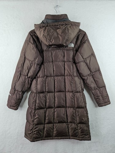 The North Face Womens Brown Metropolis Parka Goose Down Puffer Coat Size Small S - Picture 16 of 18