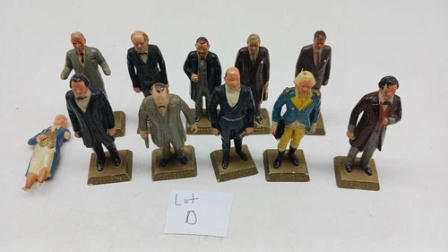 Vintage 1960's MARX United States Presidents Figurines 10 Figure Mixed LOT D