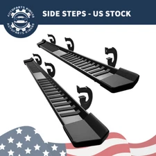 For 2004-2014 Ford F-150 Super Crew Cab ABS Steel Running Board Side Nerf Bars