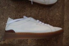 New White Leather SAM EDELMAN Reve Jayme Laced Sneakers US 6.5 M