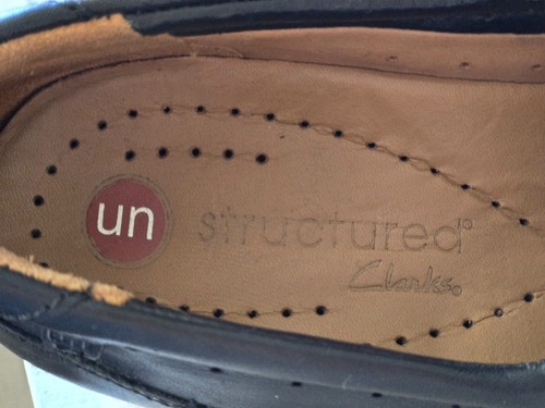 Zapato Mocasín Clarks Sin Estructura Cuero Negro Cómodo Sin Cordones Para Mujer Talla 8.5 M - Imagen 12 de 16