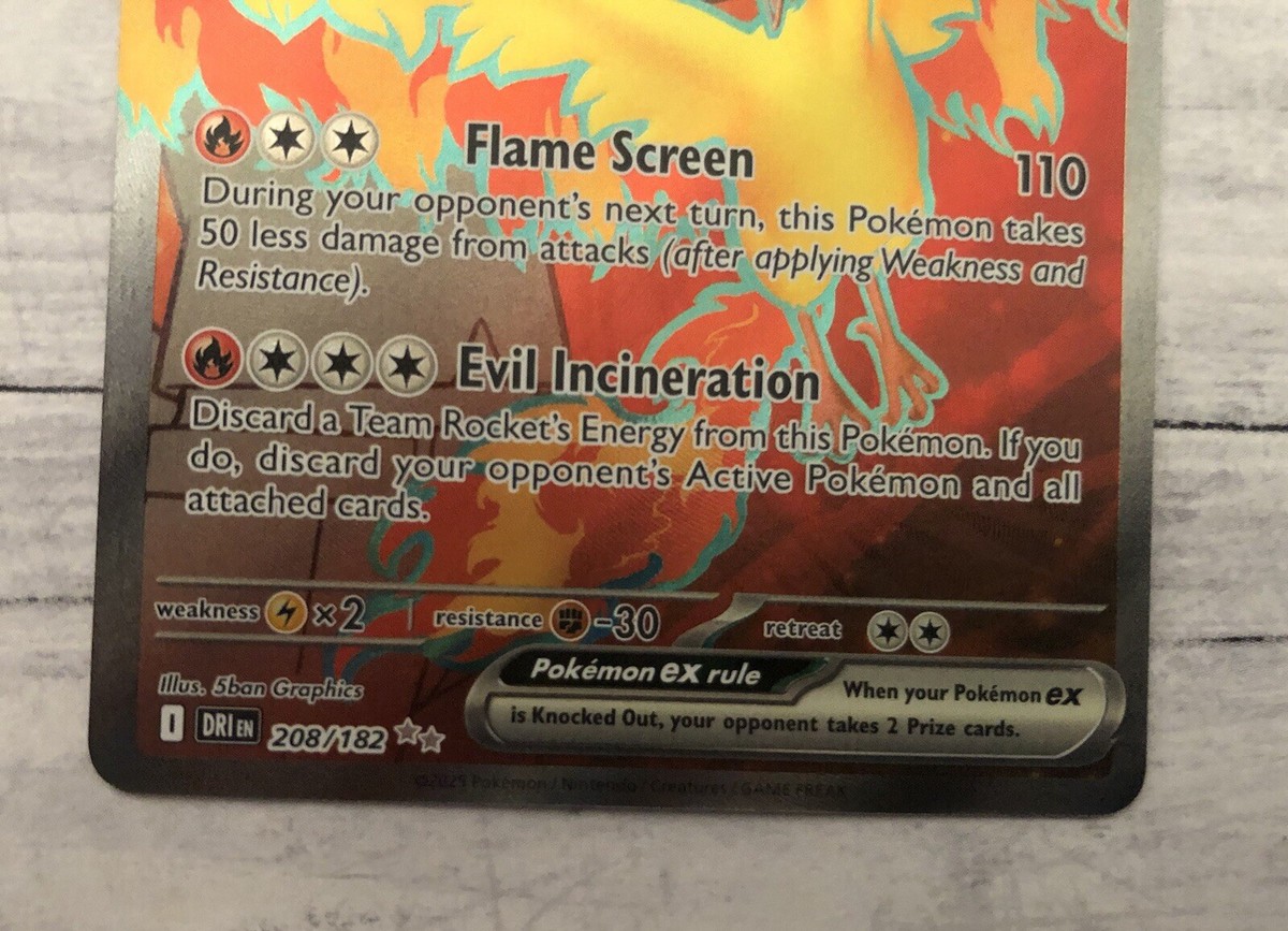 Team Rocket's Moltres ex 208/182 Sv10: Destined Rivals Holo | eBay