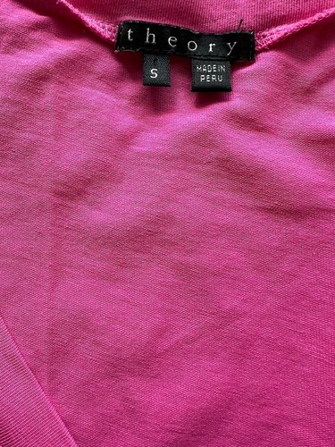 T-shirt rosa scollo a V Theory taglia S - Foto 3 di 3