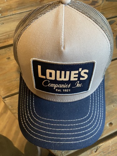 NWT Lowes Patch cap hat. adjustable A1