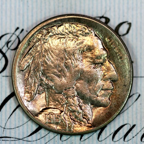 * 1915-S * SOLID+ GEM BU MS BUFFALO NICKEL * FROM ORIGINAL COLLECTION