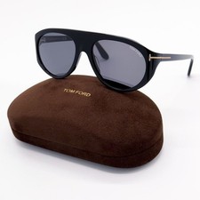NEW TOM FORD TF1001 01A BLACK UNISEX SUNGLASSES REX-02 FT1001/S TOM FORD EYEWEAR
