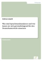 Andreas Leipold | Was Sind Sprachstandsanalysen Und Wie Lassen Sie Sich...