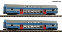 Fleischmann 6260093, 2Tlg. Set Doppelstockwagen, Cd, Neu & Ovp, N