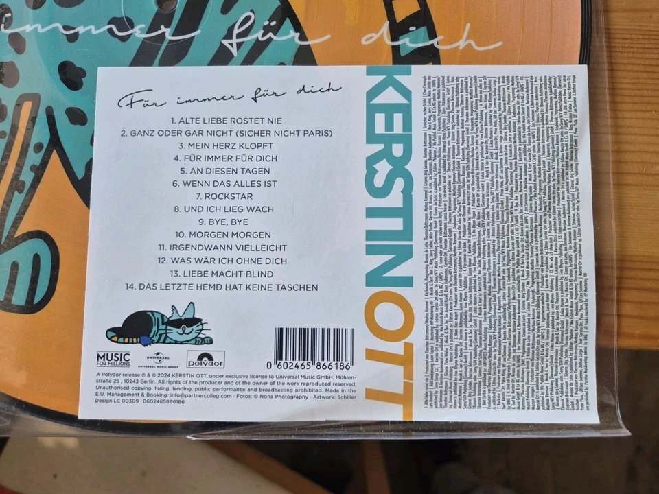 Kerstin Ott Für immer für Dich Picture LP in Folie Polydor seltene Schallplatte - Bild 2 von 4