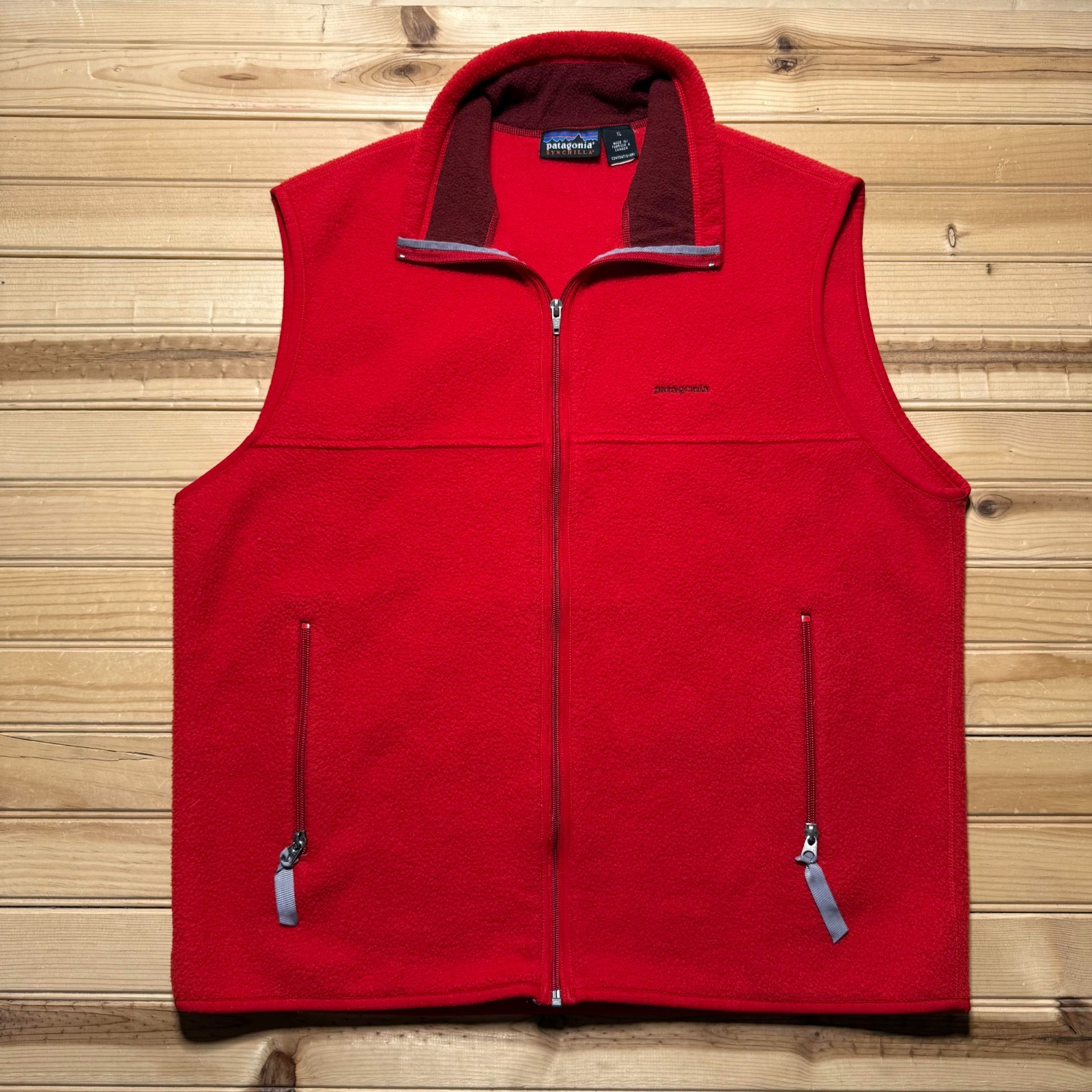 Vintage Y2K Patagonia Synchilla Full Zip Mock Neck Fleece Gorpcore Vest Size XL