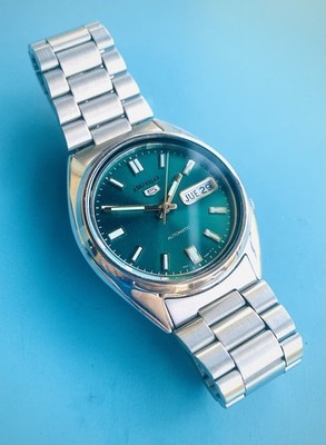 Seiko 5, JDM, Ref. SNX447, JADEGRÜNES ZIFFERBLATT, WIE NEU, SUPER SELTEN!!!