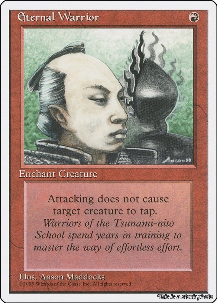 Eternal Warrior (4ED 190), Normal, Fourth Edition, MTG