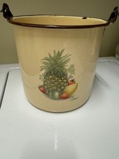 Olla esmaltada Cinsa vintage sin tapa usada