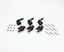 3x 3 Pin Delphi GT150 Pressure Sensor Transducer / TPS Connector Kit w/ Boots