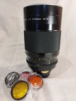 Nikon Reflex-NIKKOR C 1:8 f=500mm, F Bajonett, robust und kompakt    Top   