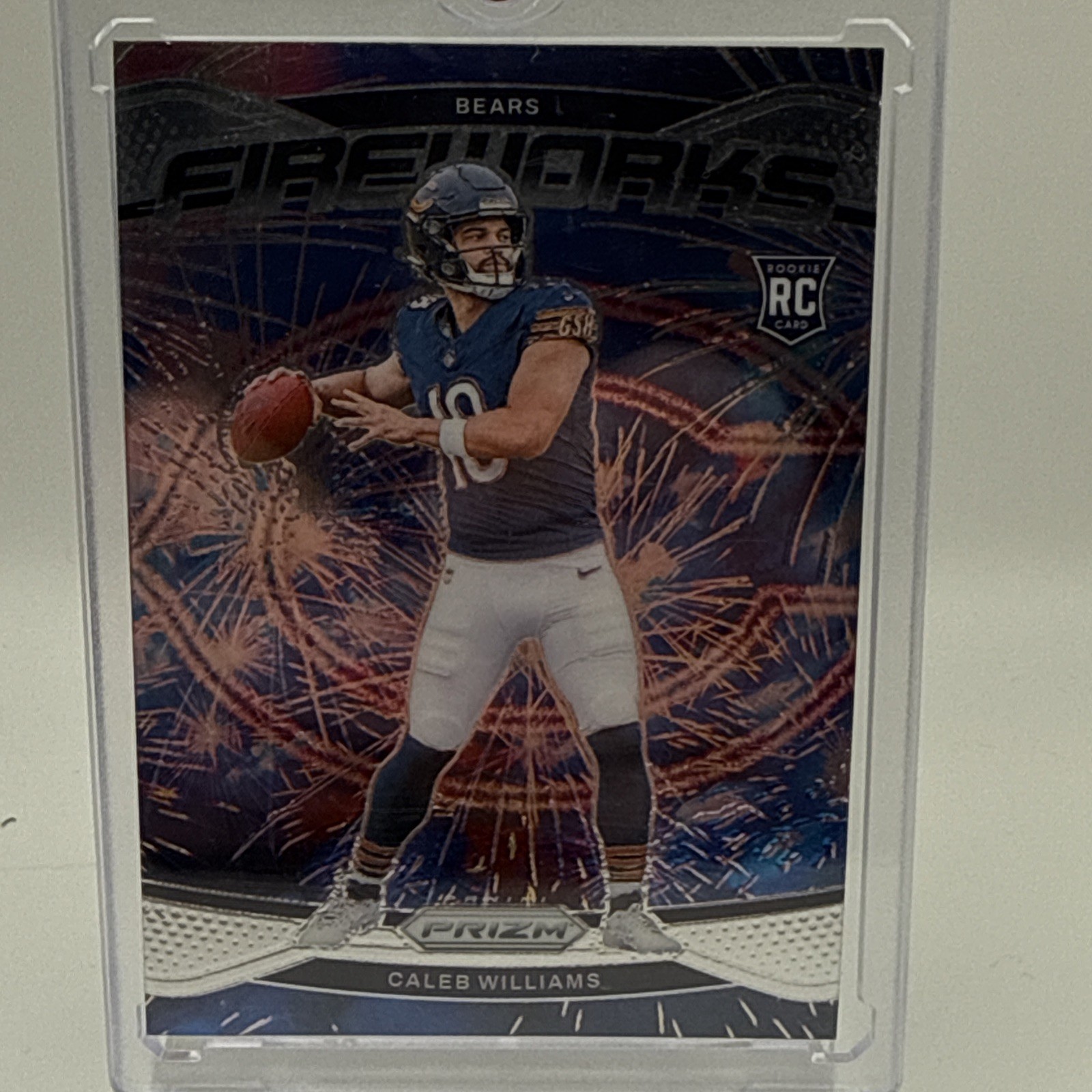 2024 Panini Prizm - Fireworks Caleb Williams #25 Silver Prizm (RC) 🐻 BEARS
