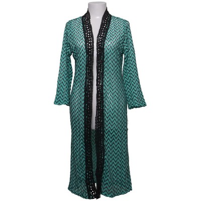 Miss Sara, Strickjacke, Damen, Größe: ONE SIZE, Grün/Schwarz #LJX