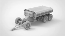 3D Printed 1/72/87/144 US Army M23 Ammunition Trailer Unpainted Model Kit