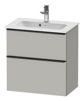 Duravit D-Neo Waschtischunterschrank Mit 2 AuszüGen Griff Diamantschwarz Matt...