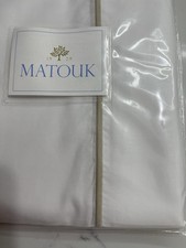 Matouk Italy New 2pc King Cases Bergamo 500TC Percale Giza-87 Percale TRUFFLE