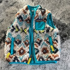 Patagonia Retro-X Vest multi colored high pile Sherpa fleece vest 12-18 months