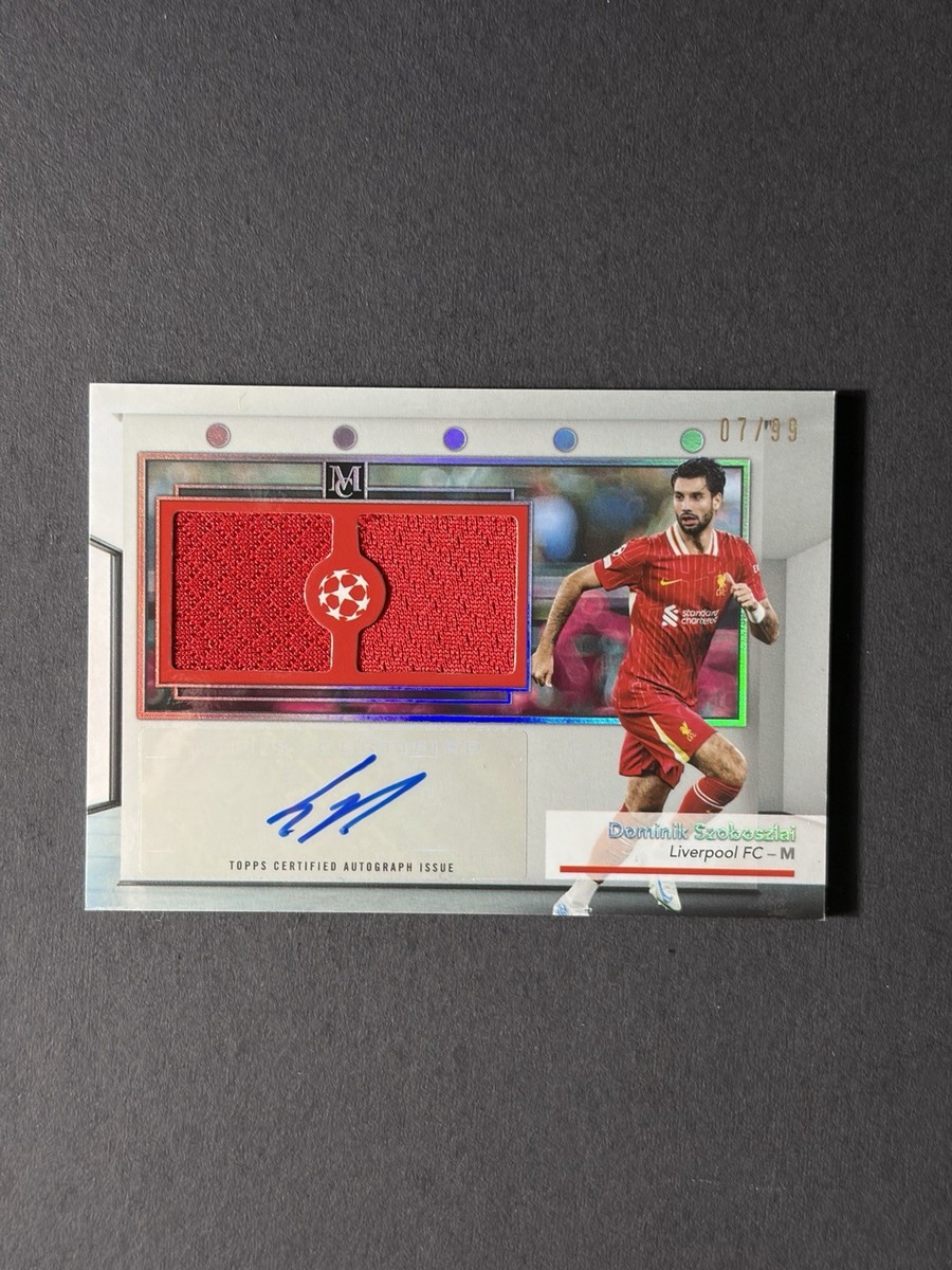 2024-25 Topps Museum UEFA Dominik Szoboszlai Dual Relic Auto Patch
