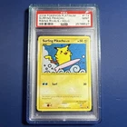 Pokemon Surfing Pikachu Rising Rivals Holo #114 PSA 9 Mint slight cracks on slab