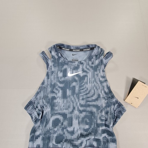Nike Womens Tennis Dress Blue Medium Court Slam Dri-Fit FQ2490 437 - Picture 2 of 11