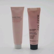 Mary Kay Extra Emollient Night Cream Travel .42 Oz Lot Of 2 New Old Stock