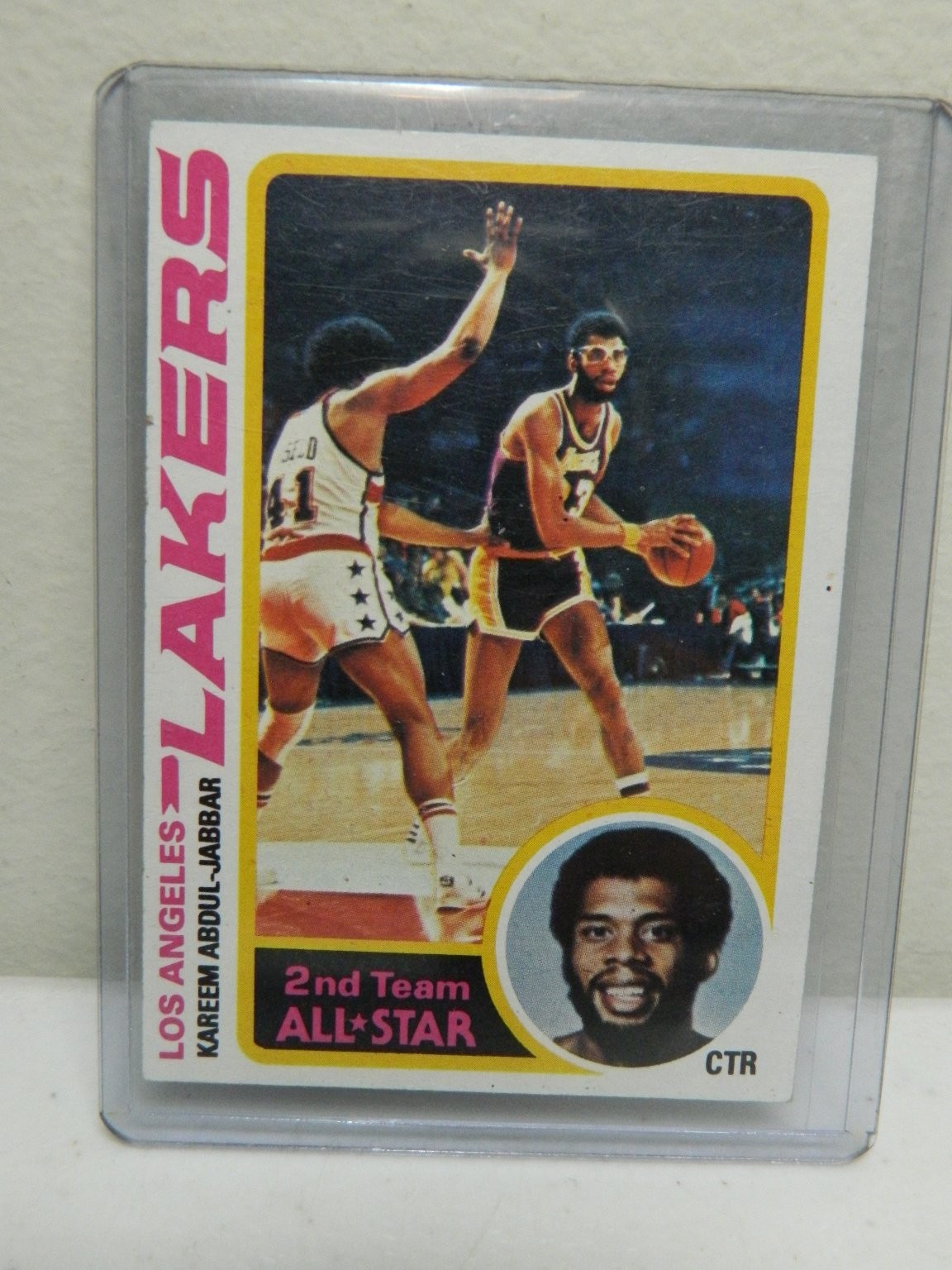 Kareem Abdul-Jabbar Lakers 1978 Topps 2nd Team All-Star #110 NBA