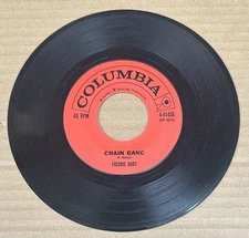 FREDDIE HART Chain Gang 45 Rock Bottom 7" Columbia 4-41456 