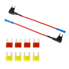 Mini Blade Fuse Holder Add-a-Circuit Adapter 12V Car 10A 20A 2 Sets