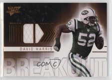 2007 Topps Performance Breakout Relics Bronze /25 David Harris #BR-DH Rookie RC