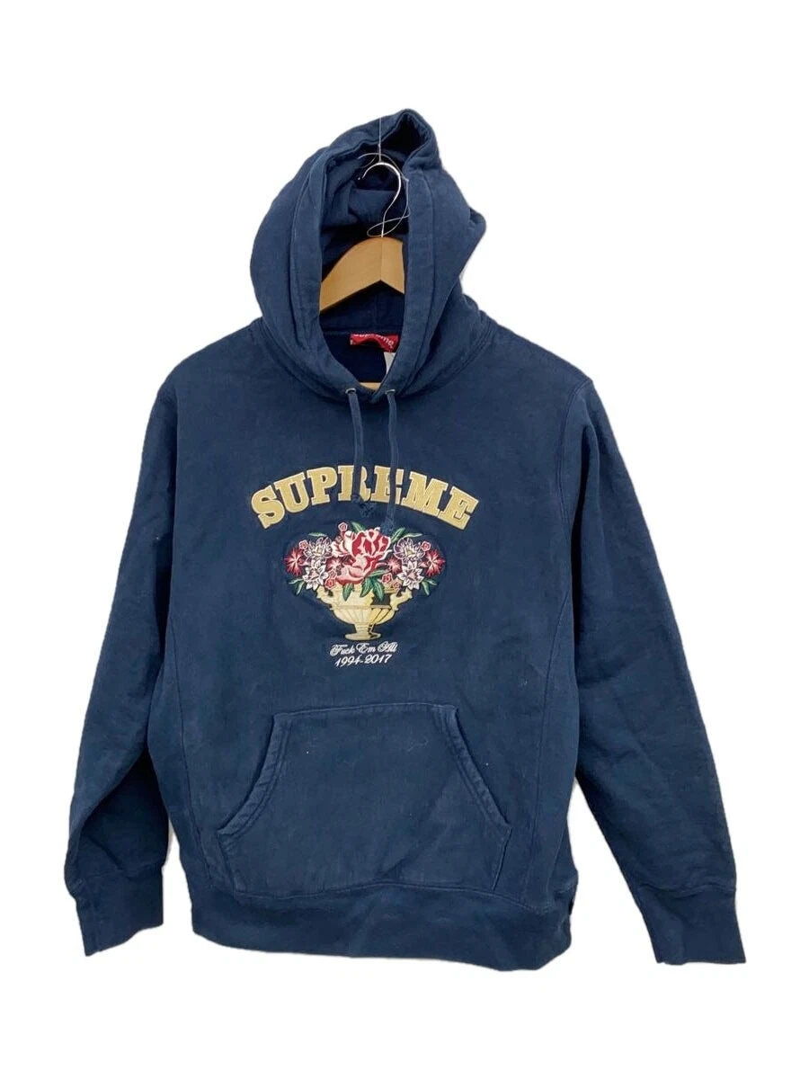 Sweat à capuche Supreme bleu marine S occasion