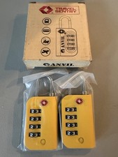 Approved TSA Travel Luggage Locks 2 Pack Yellow Anvil Travel Sentry 4 Pcs